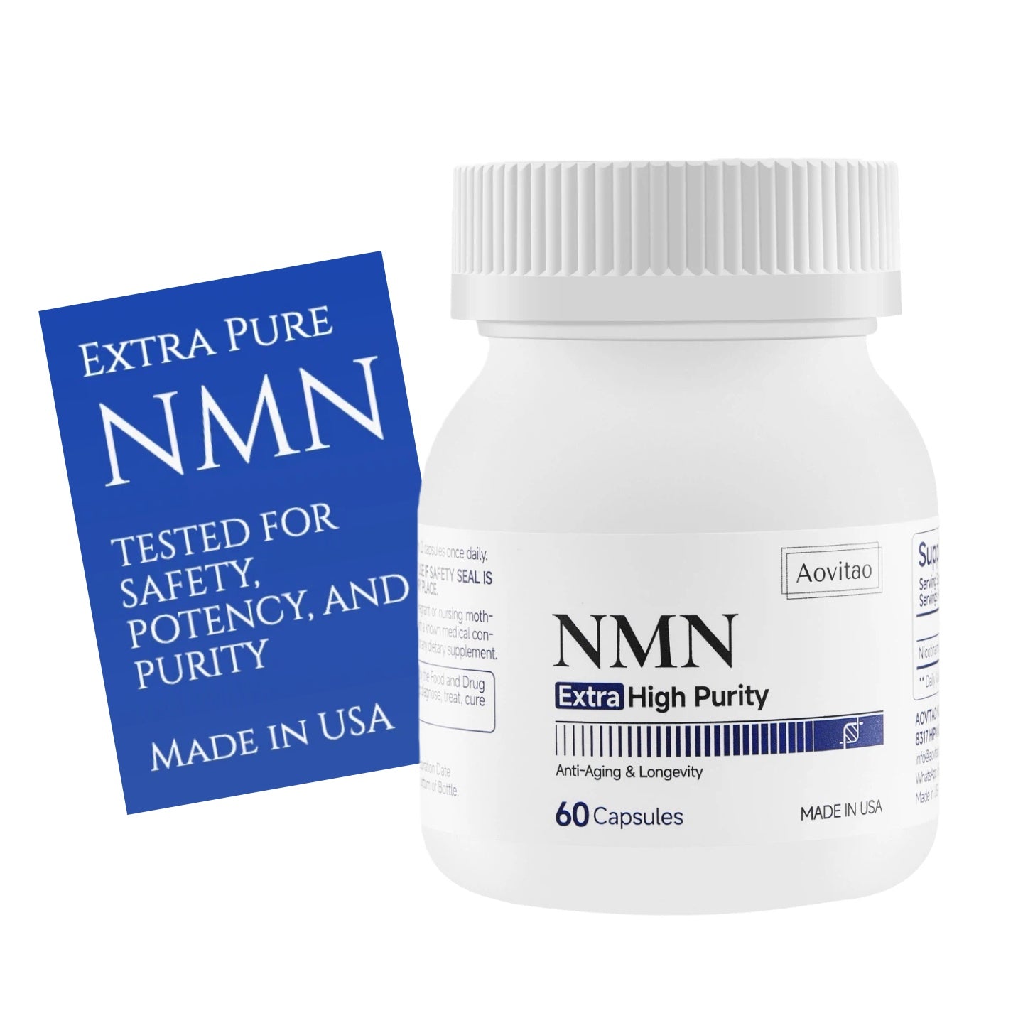 Ultra Pure 99.8% NMN | NAD⁺ Support for Cellular Energy